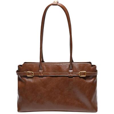 百丽包包女冬季反绒麂皮大容量旅游包法棍单肩手提托特包F307