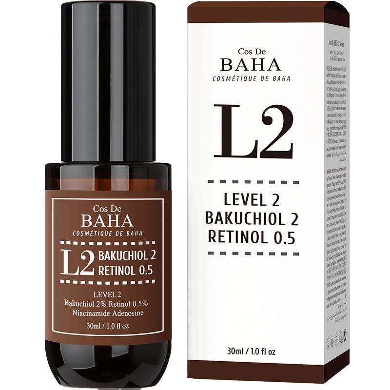 COS DE BAHA L2 A醇0.5%补骨脂酚2%皱紧致抗初老精华液
