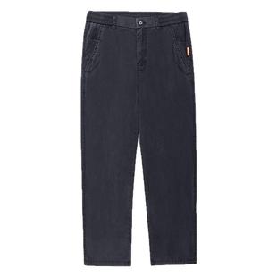 啄木鸟2025秋冬加绒加厚新款天丝莱赛尔休闲裤男宽松直筒阔腿裤子