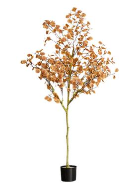 北欧风仿真绿植尤加利叶大型假植物客厅室内盆栽摆件装饰网红造景