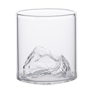 新中式国潮耐热玻璃杯富士山杯山河观山杯喝水杯泡茶杯禅意杯创意