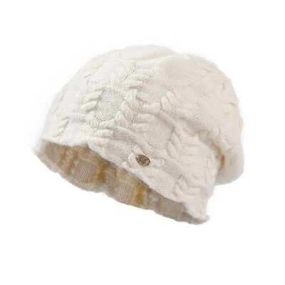 纯羊毛帽子女秋冬保暖针织帽
