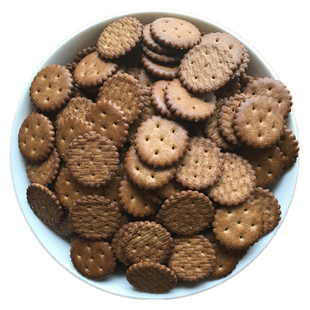 台湾素食园黑糖小奇福牛奶饼点心饼原味岩盐雪花酥夹心饼原料饼干