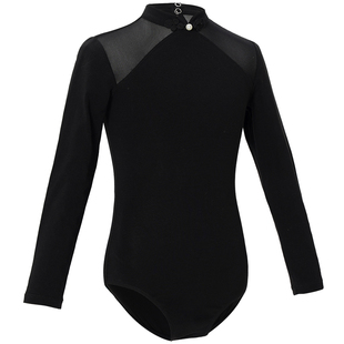 儿童舞蹈服长袖女童芭蕾舞扣盘体操服练功服秋冬季形体中国舞服装