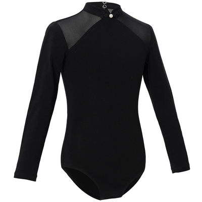 中国风盘扣体服跳舞衣服棉拼网纱