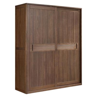 全友家居新中式推拉衣柜实木