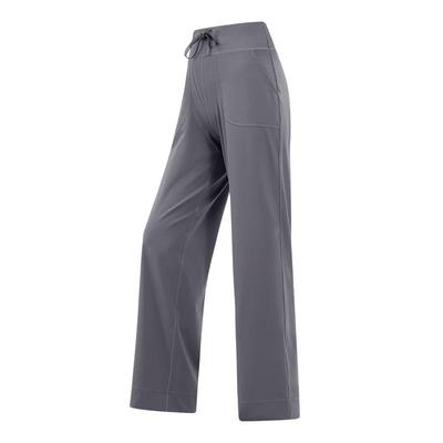 骆驼直筒休闲裤女夏季高腰瑜伽长裤透气薄款宽松阔腿裤跑步运动裤