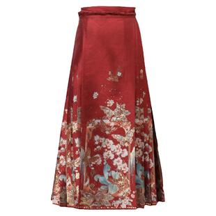 采莲归【化蝶】原创马面裙2026新款汉服明制织金马面裙女半身秋冬