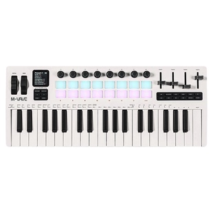 M-VAVE SMK-37 Pro便携MIDI键盘37键合成器音乐编曲控制器打击垫