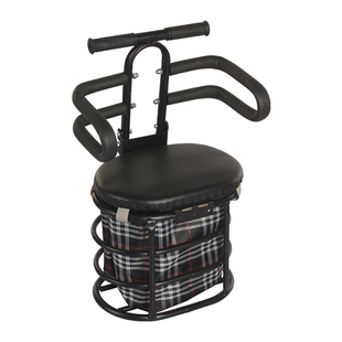 儿童座椅可折叠折叠小凳子电动车儿童座椅前置座椅储物筐儿童座椅