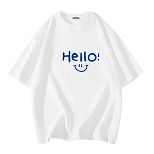 NASA STUSY美式高街2026新款夏装男款上衣服情侣潮牌男士短袖T恤