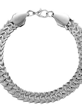 双排V字母极简冷淡风手链男潮ins