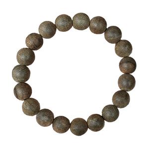 保真天然野生沉香文莱黑棋蛇皮纹文玩佛珠男女手串10mm九分沉水级