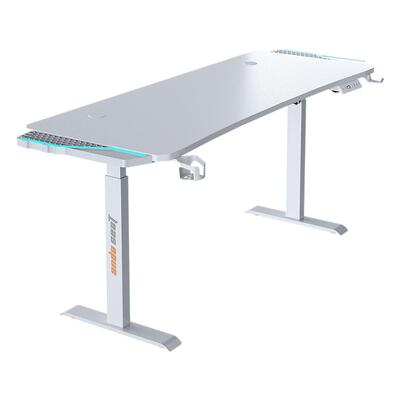 安德斯特寒冰战士max 电竞桌电动升降桌台式桌子书桌白色电脑桌