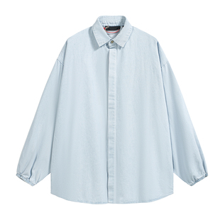 FEAR OF GOD ESSENTIALS高街衬衣FOG美式休闲宽松牛仔衬衫外套男