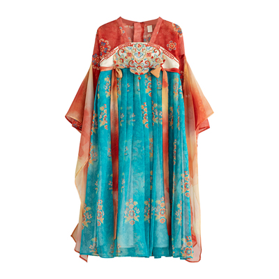 儿童中秋节国风仙气唐风表演襦裙