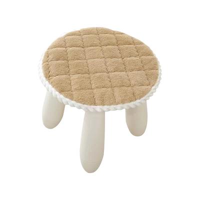 圆形毛绒加厚坐垫幼儿园椅子垫子圆凳子垫餐桌椅垫办公室久坐屁垫