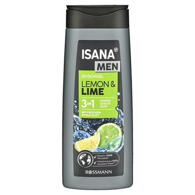 保税德国ISANA男士沐浴露三合一洁面洗发胡须保湿清爽控油300ml