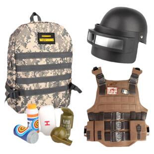 吃鸡三级头盔绝地3级背包甲求生和平小学生精英男孩空投全套装备