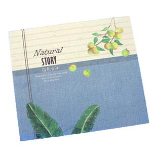 精美好看可平摊手帐本内页有图案一日一页女生女孩便携可爱记事本彩页古风植物日记本硬壳台湾珠友布艺手账本