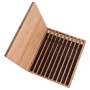 万木春老挝大红酸枝木筷子无漆24K金高档筷家用乔迁实木礼盒套装