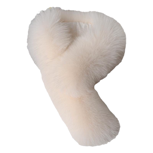 双面毛狐狸毛围巾女秋冬季毛领磁吸围脖仿皮草气质款加厚保暖百搭