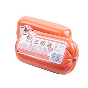 诚信食品三明治香肠375gX2根 预包装西式方火腿 即食经典味道保鲜