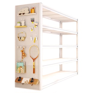 家用置物架多层收纳架客厅书架杂物间整理架地下室储物架落地货架