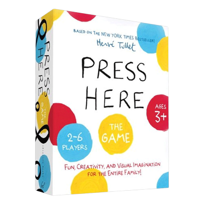 英文原版 Press Here The Game 儿童艺术卡片游戏玩具书礼盒装 亲子互动 动手动脑 给孩子的艺术书艺术启蒙 英文版 进口英语书籍