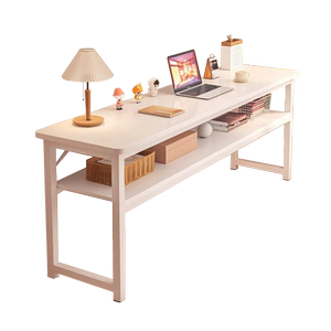 梳妆台卧室现代简约2025年新款长条书桌化妆台一体简易窗台化妆桌