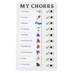 便携自律打卡器儿童mychores时间管理学习计划表小学生假期好习惯神器任务完成打卡卡片记录孩子作息表打卡板