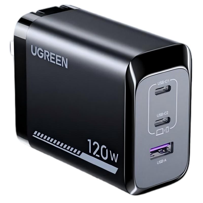 绿联120W氮化镓充电器100W多口快充头适用苹果小米17Pro红米90W手机MacBookair笔记本电脑平板PD65W充电插头