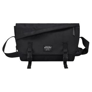 斜挎包男士工装单肩包机能邮差包大容量通勤包大学生运动背包男生