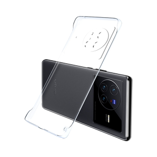 适用于vivox80手机壳超薄透明x80pro无边框防摔硬壳高级简约男女个性vivo新款防摔透气裸机手感手机保护外