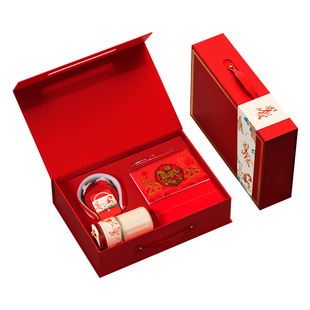 公司马年商务礼品定制logo保温杯雨伞套装刻字礼品送客户员工礼物