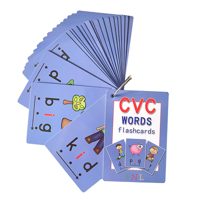 phonics自然拼读启蒙cvc闪卡全套