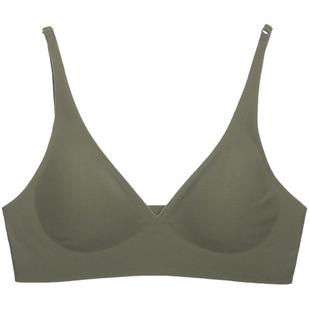夏娃的诱惑果冻条无痕光面内衣女小胸聚拢无钢圈夏季上托薄款文胸