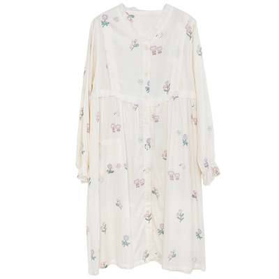 哺乳睡裙夏季竹纤维待产裙