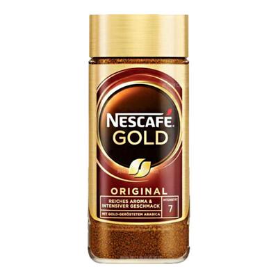 雀巢金牌黑咖啡200g瓶装原味冻干