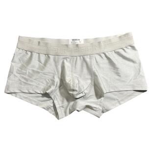 SEOBEAN/希宾男士平角内裤低腰紧身青年时尚纯色银色金色四角裤
