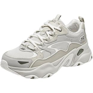 斯凯奇DL春季男鞋时尚熊猫鞋老爹鞋保暖休闲鞋增高厚底缓震运动鞋