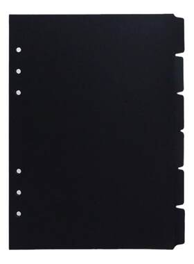 A5活页索引分隔页6孔塑料
