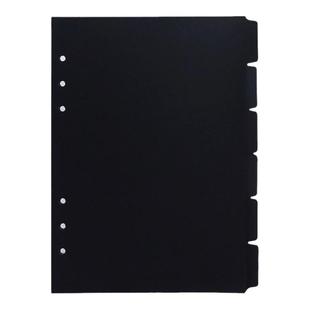 简约文创活页分隔页本芯A5手账本分类卡记事本6孔塑料索引PP挡板