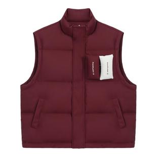 BJHG不计后果PU皮羽绒服男短款冬季加厚潮牌90鸭绒贴贴羽绒马甲女