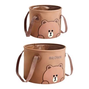 户外可折叠打水桶多功能钓鱼装鱼野钓专用赶海活鱼桶便携式提水桶