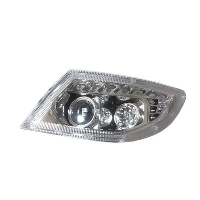 宝贝前大灯全封闭led电动三轮车