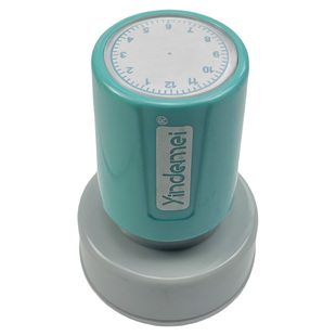 小学生认识钟表印章 钟表盘印章家长教师教学 儿童时钟印章