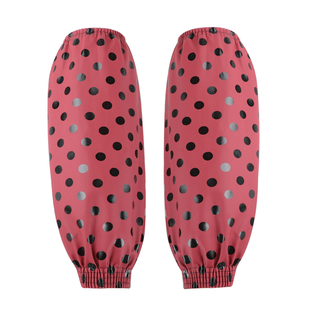 加长款防水防油皮革袖套加厚男女工作上班耐磨PU护袖厨房专用手袖