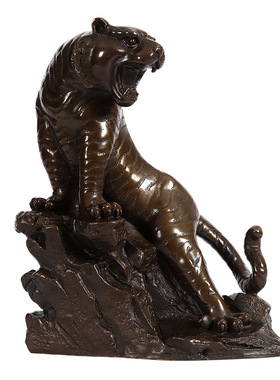 铜上山虎摆件开业乔迁礼品生肖虎