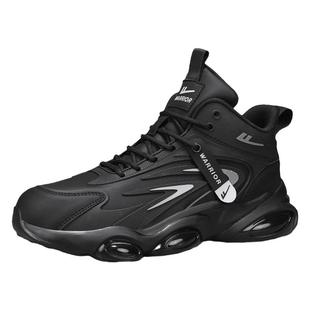 回力运动男鞋冬季2025新款高帮加绒保暖减震跑步老爹学生篮球潮鞋